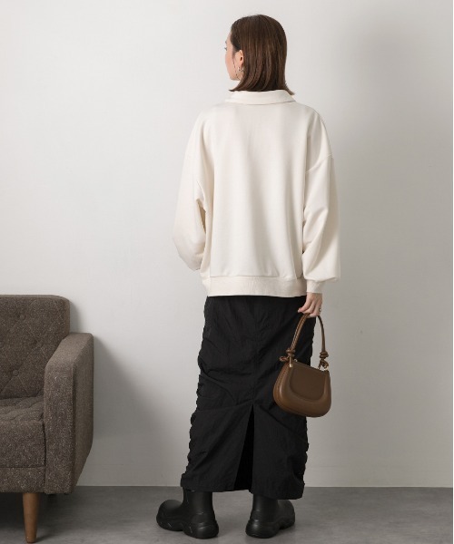 ad thie（アドティエ） トレーナー スウェット 襟付き・ハーフジップ