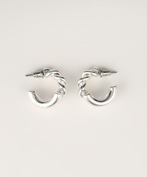 ピアス 「Nothing And Others/ナッシングアンドアザーズ」Halfdesign Hoop Pierce レディースの画像