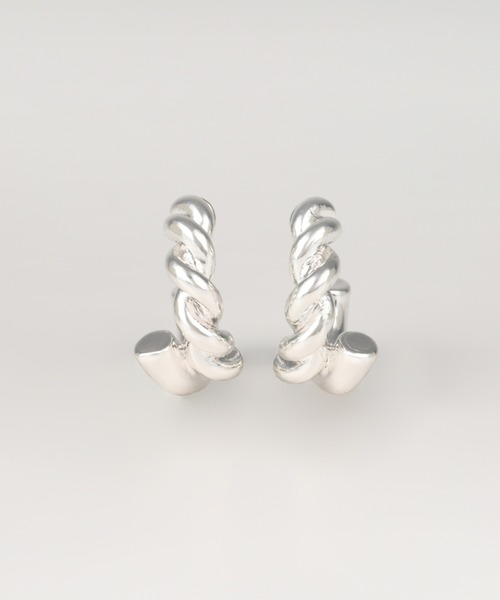 ピアス 「Nothing And Others/ナッシングアンドアザーズ」Halfdesign Hoop Pierce レディースの画像