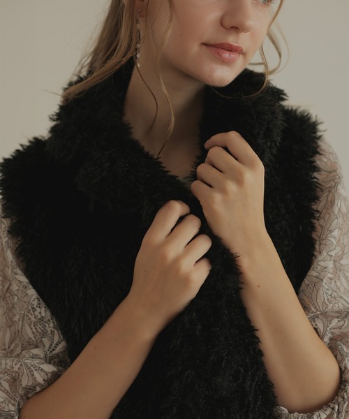 Dorry Doll（ドリードール） ベスト ジレ プードルファーベスト