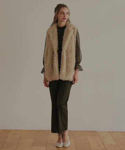 Dorry Doll（ドリードール） ベスト ジレ プードルファーベスト