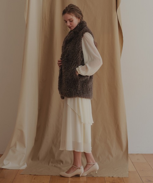 Dorry Doll（ドリードール） ベスト ジレ プードルファーベスト