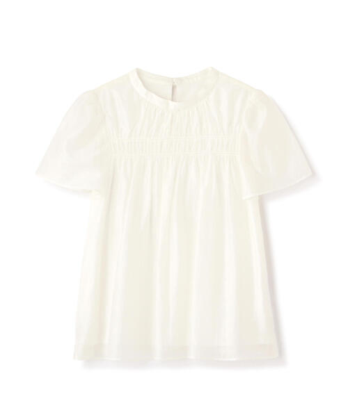 [PROPORTION BODY DRESSING] короткий рукав блуза SMALL оттенок белого прочее женский 