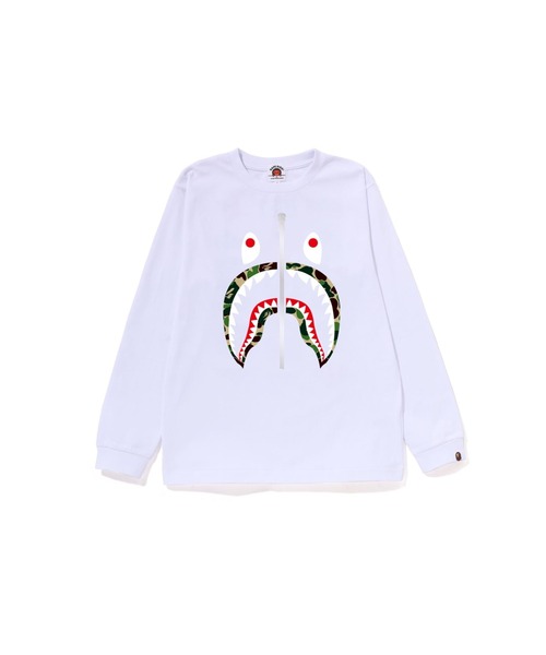 A BATHING APE（アベイシングエイプ） tシャツ ABC CAMO SHARK LS TEE