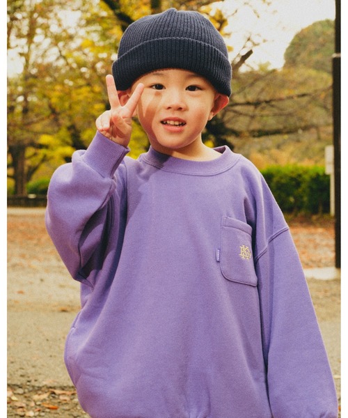 KEBOZ トレーナー KIDS SMALL EFG POCKET SWEAT CREWNECK キッズ
