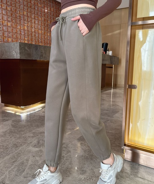 スウェットパンツ ジャージ ハイウエストスウェットジョガパンツ レディース | aimoha | 12