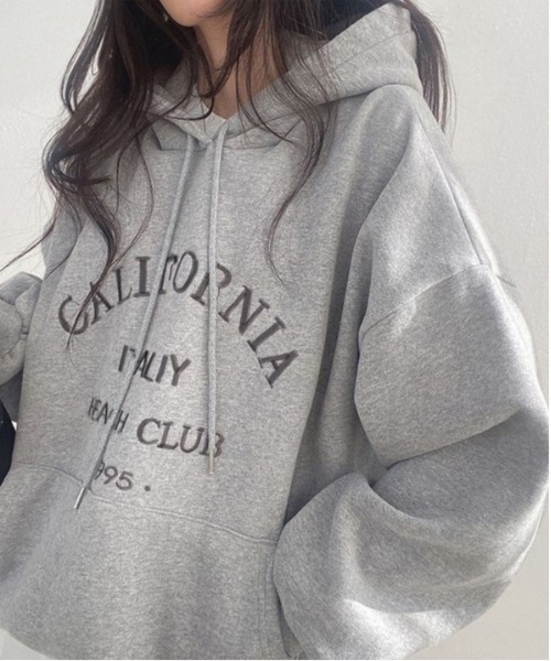 WEGO（ウィゴー） パーカー WEGO/ロゴ刺繍裏起毛フーディー／パーカー