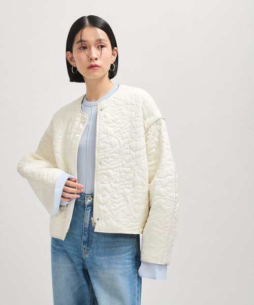 ADAM ET ROPE'（アダムエロペ） ブルゾン アウター アートキルティング