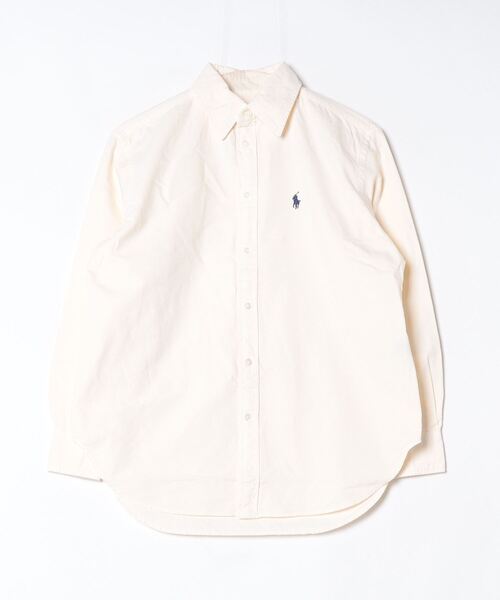 POLO BY RALPH LAUREN / ポロバイラルフローレン | オーバーサイズ フィット コットン オックスフォード シャツ | M | ベージュ | レディース オーバーサイズ フィット コットン オックスフォード シャツ（シャツ