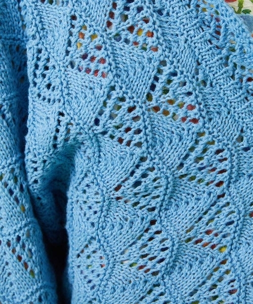 Jocomomola（ホコモモラ） カーディガン コットンリリヤーン ショート