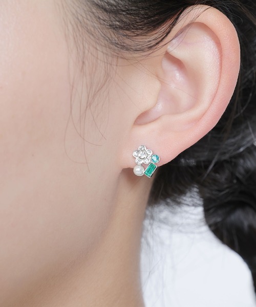 ★おすすめ【MARY QUANT】カラービジューポイント ピアス MARY QUANT ピアス マリークワント mary quant カラービジュー