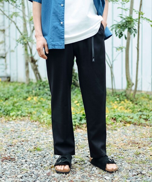 モニタリー シャンブレーチノパンツ 黒シャン　ごま塩　シャンブレーパンツ GRAMICCI パンツ 「別注」Gramicci / シャンブレー メンズ
