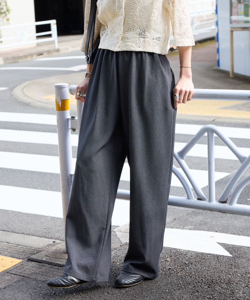 追加3》ウールライクストレッチワイドパンツ | ジャーナル