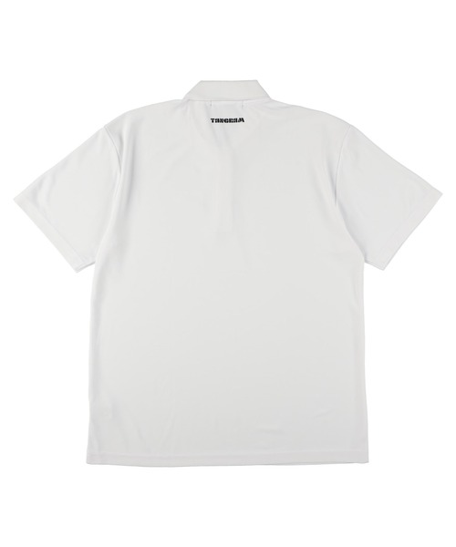 TANGRAM ホワイト ポロシャツ ロゴ入り TANGRAM ポロシャツ TANGRAM/タングラム TEAM POLO SHIRTS