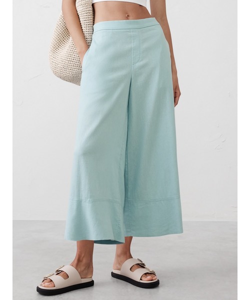 BANANA R FPUBLICワイドパンツ今期美品 BANANA REPUBLIC パンツ FACTORY STORE ストレッチコットン