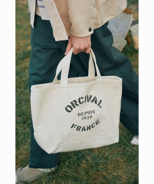 Orcival トートバッグ ORCIVAL トートバッグ | プリント キャンバストートバッグ 中