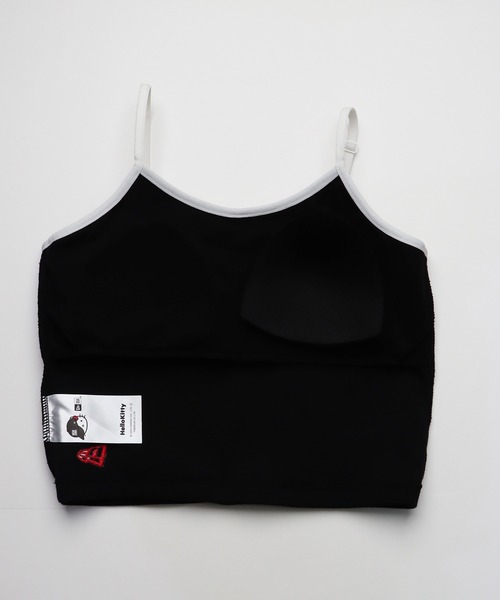 完売人気商品　ハローキティ ニューエラTシャツ Mサイズ　新品未使用　ブラック NEW ERA キャミソール ハローキティ x ERAコラボ カップ付き