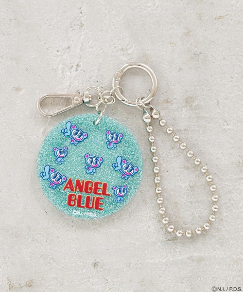 Me%（ミィパーセント） キーホルダー 「ANGEL BLUE」ミラー