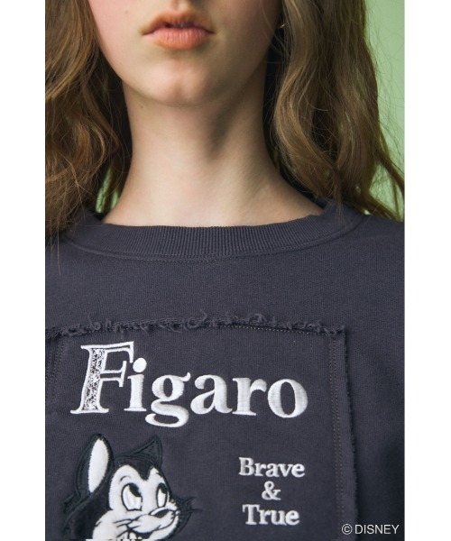 Disney moussy MD OT CROPPED トレーナー FIGARO Disney SERIES CREATED by MUS | MD OT クロップドプルオーバー