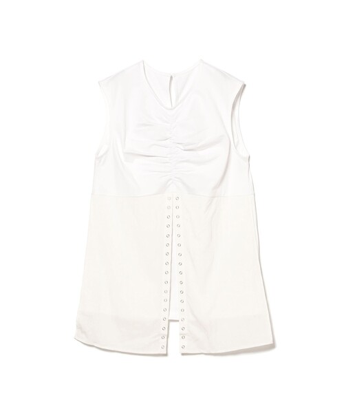 Ray BEAMS tシャツ RBS / リングドット スリット ノースリーブ