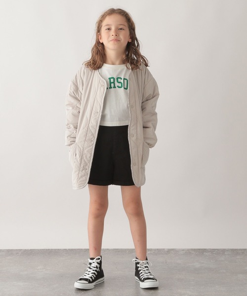 「GLOBAL WORK」 「KIDS」ノーカラーコート 140cm オフホワイト キッズ_画像3