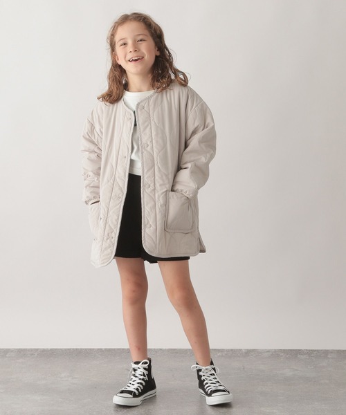 「GLOBAL WORK」 「KIDS」ノーカラーコート 140cm オフホワイト キッズ_画像4