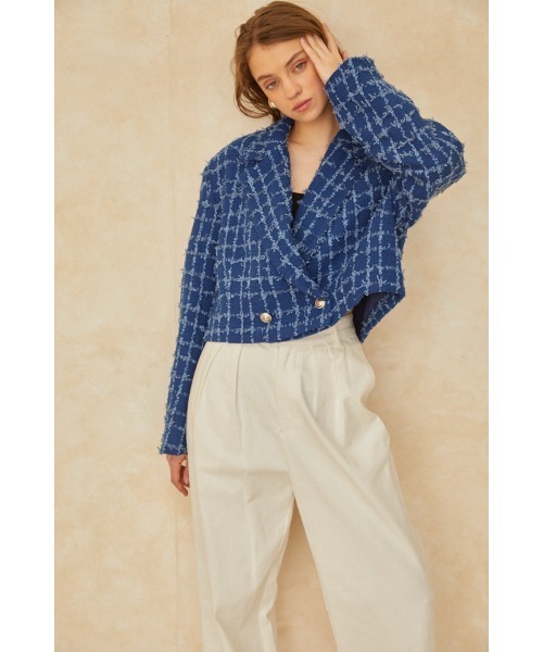 Estella.K ジャケット テーラードジャケット Audrey Tweed Jacket 