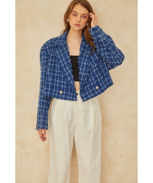 Estella.K ジャケット テーラードジャケット Audrey Tweed Jacket 