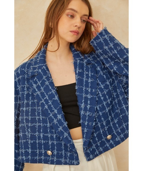 Estella.K ジャケット テーラードジャケット Audrey Tweed Jacket 