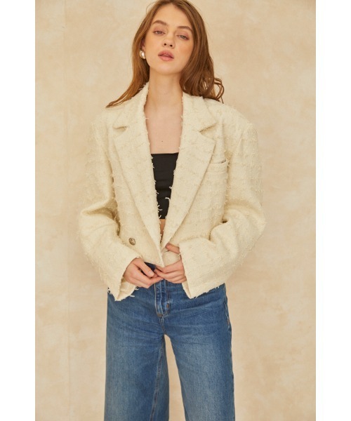 Estella.K ジャケット テーラードジャケット Audrey Tweed Jacket 