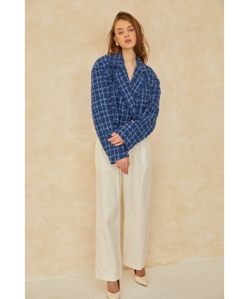 Estella.K ジャケット テーラードジャケット Audrey Tweed Jacket 
