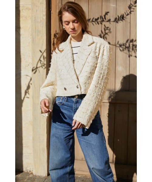 Estella.K ジャケット テーラードジャケット Audrey Tweed Jacket 