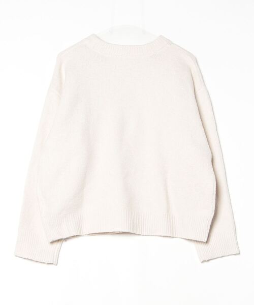 「moment+」 長袖ニット M アイボリー レディース_画像2