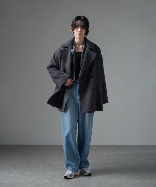 【新品】サロンアダムエロペ SALON adam et rope' Pコート 楽天市場】【WEB限定】MiliorメルトンPコート SALON adam et rope