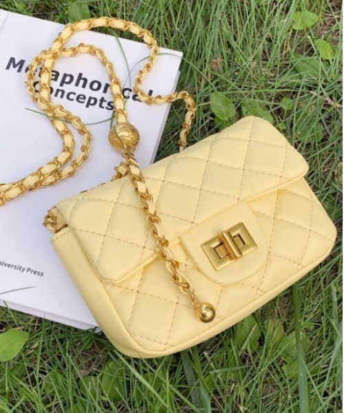 ショルダーバッグ バッグ キルティングPUレザーチェーンバッグ