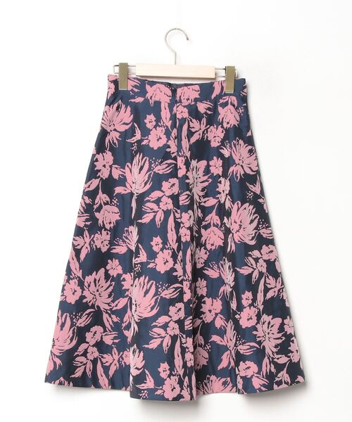 EPOCA THE SHOP 「EPOCA SHOP」 フレアスカート 36 ネイビー
