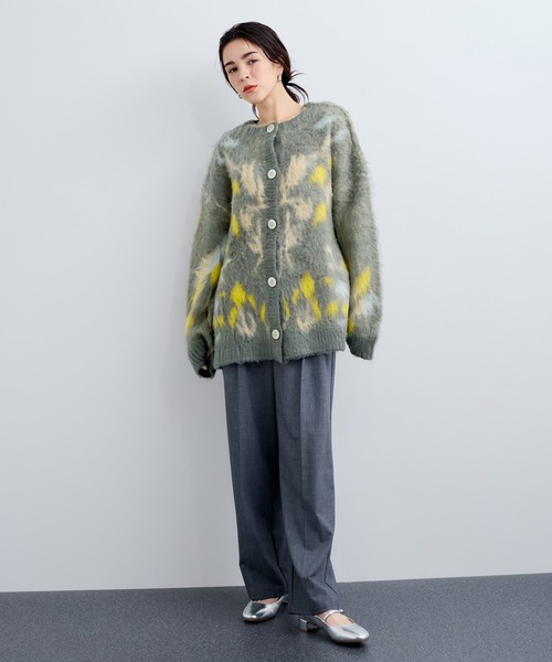 「LE CERCLE par rope'」 ニットカーディガン FREE グレー系その他 レディース_画像2