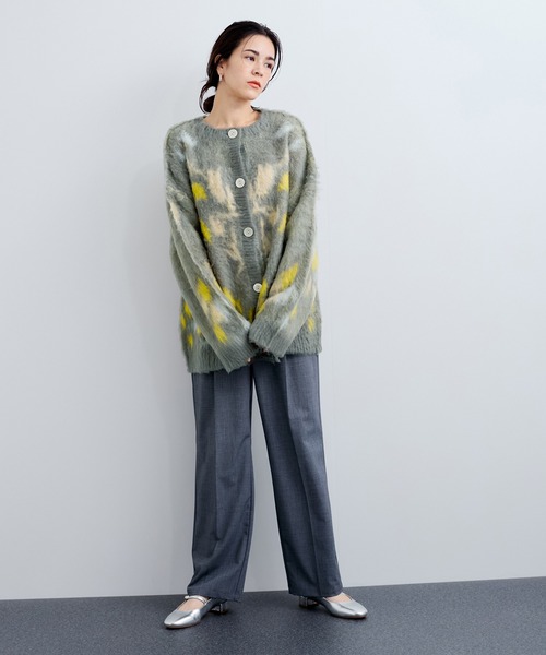 「LE CERCLE par rope'」 ニットカーディガン FREE グレー系その他 レディース_画像3