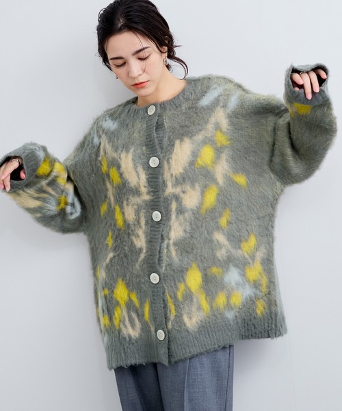 「LE CERCLE par rope'」 ニットカーディガン FREE グレー系その他 レディース_画像8