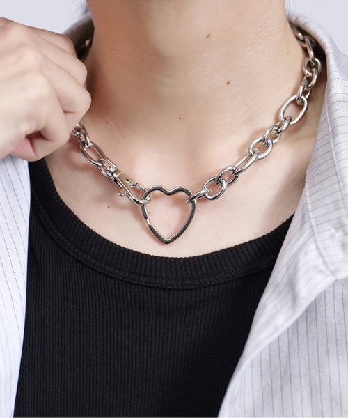 PLAN To ネックレス Surgical Stainless Wide Chain Motif