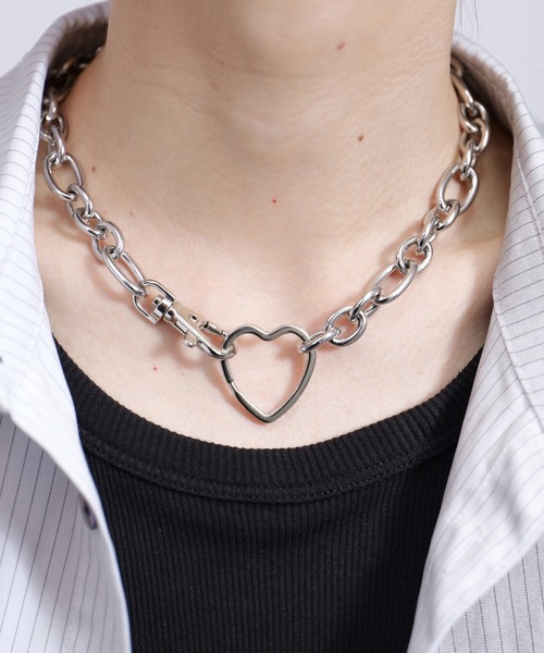 PLAN To ネックレス Surgical Stainless Wide Chain Motif