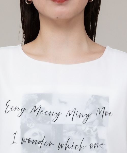 tシャツ 「meeny miny」「旭山動物園応援商品」アニマルPhotoシフォンTシャツ レディース KATHARINE ROSS tシャツ 「meeny miny」「旭山動物園応援商品