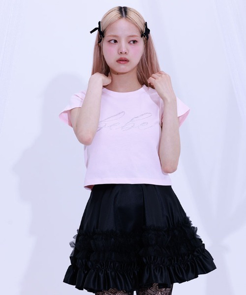 tシャツ ＢＥＢＥクロップドＴＥＥ レディース Fickle Bebe tシャツ BEBEクロップドTEE レディース