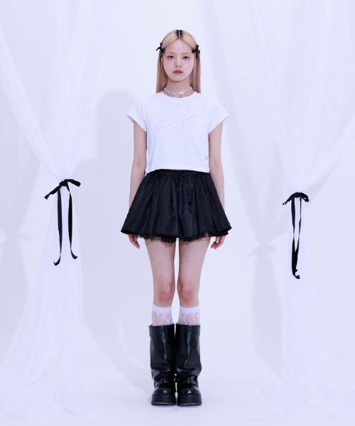 tシャツ ＢＥＢＥクロップドＴＥＥ レディース Fickle Bebe tシャツ BEBEクロップドTEE レディース