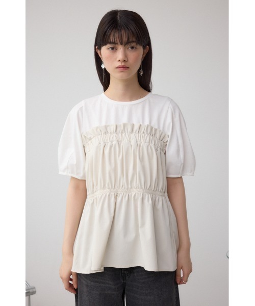 tシャツ 「vingtrois」ビスチェドッキングトップス レディース HER CLOSET tシャツ 「vingtrois」ビスチェドッキングトップス