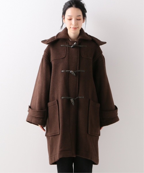 美品✨24AW ロンドントラディッション ケープ風ダッフルコート ブラウン 34 美品✨24AW ロンドントラディッション ケープ風ダッフルコート