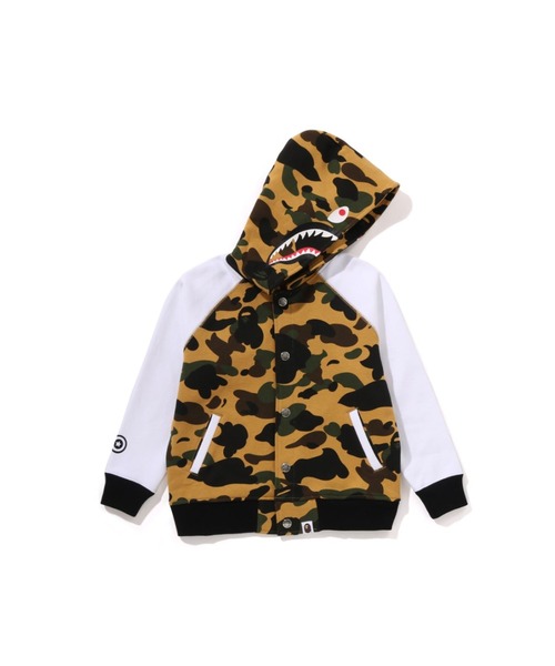 A BATHING APE シャークパーカースタジャン サイズL A BATHING APE - BAPE 蓄光 Space Camo シャーク パーカー スタジャン