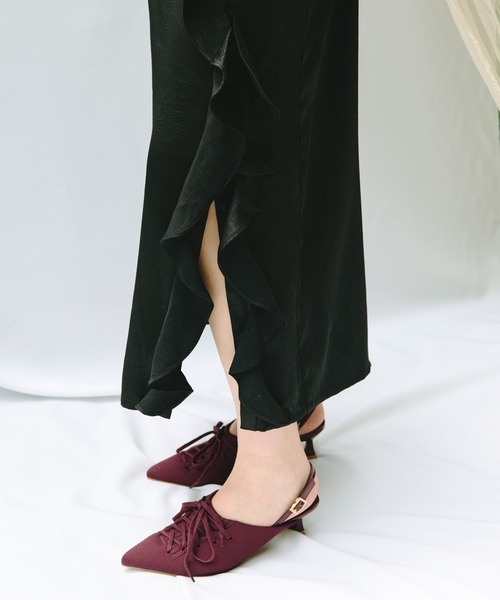 loin nuit パンプス lace up sneaker mule / レースアップ