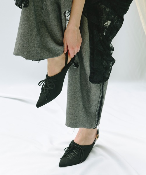 LACEUP ミュール Gyouree Kim Lace mule (Black) – APOC STORE