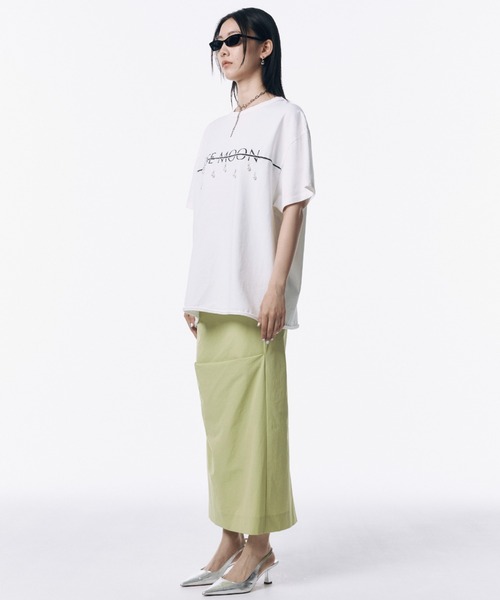 JOSE MOON tシャツ JOSEMOON LOGO OVER TSHIRT with PEARL